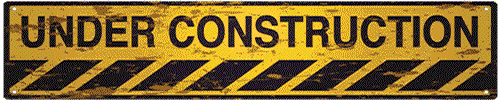 Under Construction Page Sign